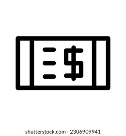 Cheque Icon Vector Symbol Design Illustration