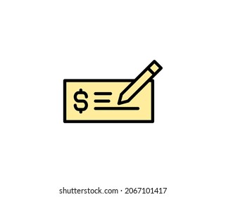 Marque el icono de la línea. Símbolo vectorial en estilo plano y a la moda sobre fondo blanco. El comercio canta por el diseño.