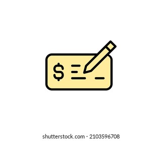 Markieren Sie das Symbol der Linie. Vektorsymbol im trendigen, flachen Stil auf weißem Hintergrund. Handel singt für Design.