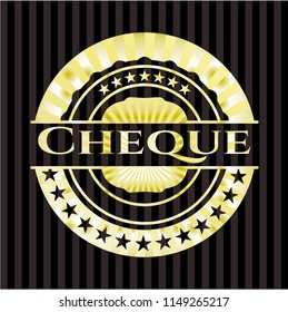 Cheque shiny badge