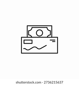 cheque transfer icon sign vector