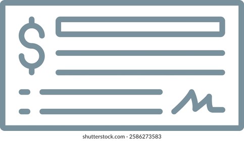 Cheque vector icon. Can be used for printing, mobile and web applications.