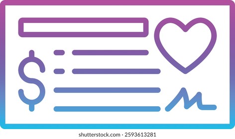 Cheque vector icon. Can be used for printing, mobile and web applications.