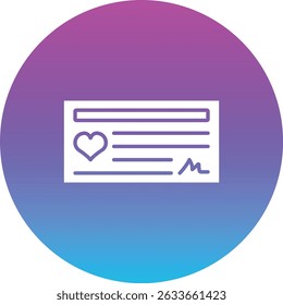 Cheque vector icon. Can be used for printing, mobile and web applications.