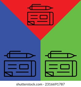 Marque Icono del vector, estilo lineal, aislado en fondo blanco.