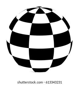Chequered Ball vector