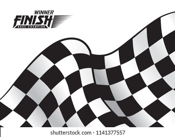 Chequered flag Background, Vector Illustation