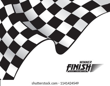 Chequered flag Background, Vector Illustation