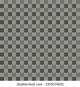 Chequered geometric pattern. Dark grey  Gingham wallpaper. Simple and modern shape design. Abstract art. Decorative print. Square texture background for plaid, tablecloths, paper, textile, fabric.