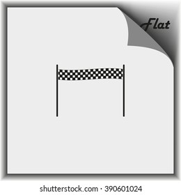 Chequered race flag icon.