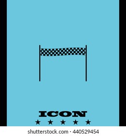Chequered race flag icon.