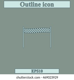 Chequered race flag icon.