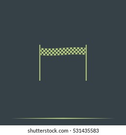 Chequered race flag icon.