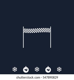 Chequered race flag icon.