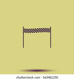 Chequered race flag icon.