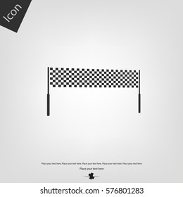 Chequered race flag icon