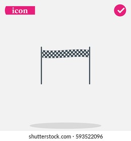 Chequered race flag icon.