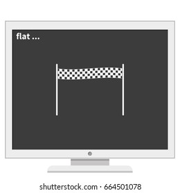 Chequered race flag icon.