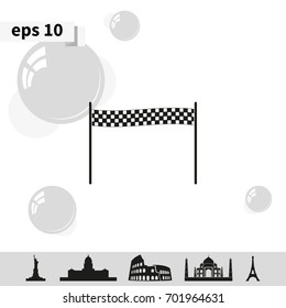 Chequered race flag icon.
