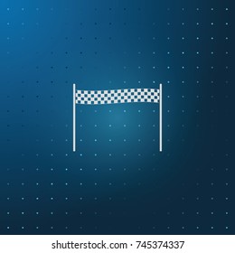 Chequered race flag icon.