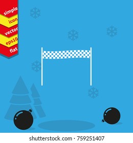 Chequered race flag icon.