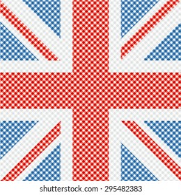 Chequered sqare Great Britain flag