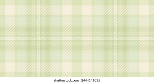 Textura a cuadros textil, estampado escocés de cuadros descoloridos. Vector de cuadros de fondo sin costuras en colores blancos claros y antiguos.