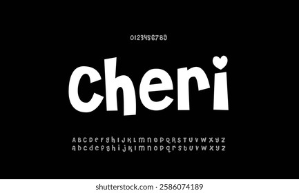 CHERI Vector font alphabet with two sets of letters