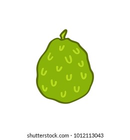 cherimoya doodle icon