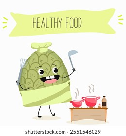 Cherimoya fruit cute funny cheerful characters with different poses and activities. Natural vitamin antioxidant detox food collection. Vector hand drawn illistration.