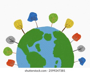 Cherish the earth’s resources and surround the earth with trees