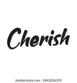cherish text on white background.