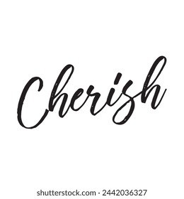 cherish text on white background.