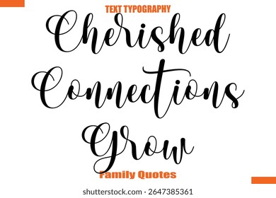 Conexões valorizadas Crescer Família de texto tipográfico dizendo