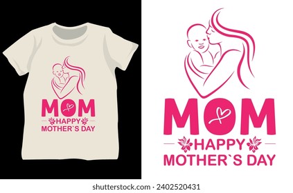 Cherishing motherhood, this shirt showcases a tender silhouette of a mother and child surrounded by blooming florals. A heartfelt tribute, exuding love and appreciation on Mother's Day