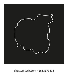 mapa de la región de Chernihiv en el país de Ucrania