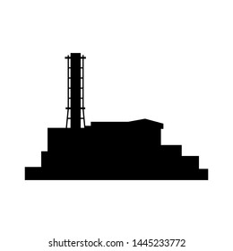 Chernobyl icon silhouette. Vector esp10