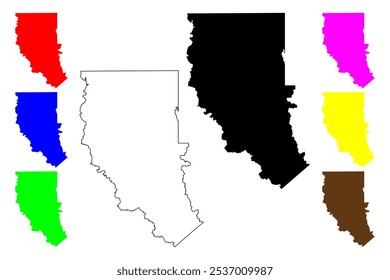 Cherokee County, Texas (Counties in Texas, United States of America,USA, U.S., US) map vector illustration, scribble sketch Cherokee map