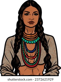 Cherokee
 ethnic
 tribal
 traditional
 Indian
 apache
 woman
 native
 American
 female
 portrait
 girl
 headdress
 costume
 face
 art
 tribe
 culture
 Chief
 beautiful
 spirit