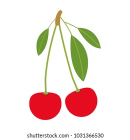 cherries fresh fruit icon