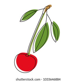 cherries fresh fruit icon