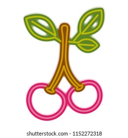 cherries fresh fruit icon