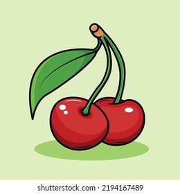 las cerezas son una fruta que a menudo sirve de colada para las tartas