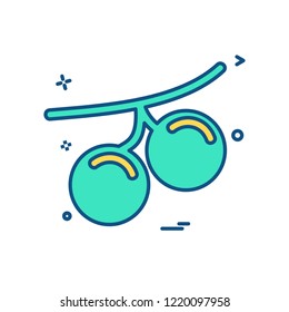 Cherries icon design vector