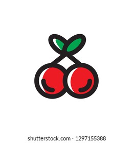 Cherries icon , Fruit Symbol