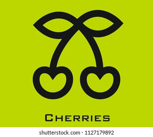 Cherries icon signs