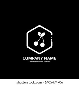 cherries logo concept. Designed for your web site design, logo, app, UI. map pin logo design. corporate identity logo. can be used for business company. modern illustration. 