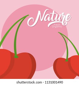 Cherries nature fruit