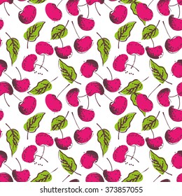 Cherries Seamless Pattern