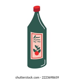 cherries wine bottle drink icon